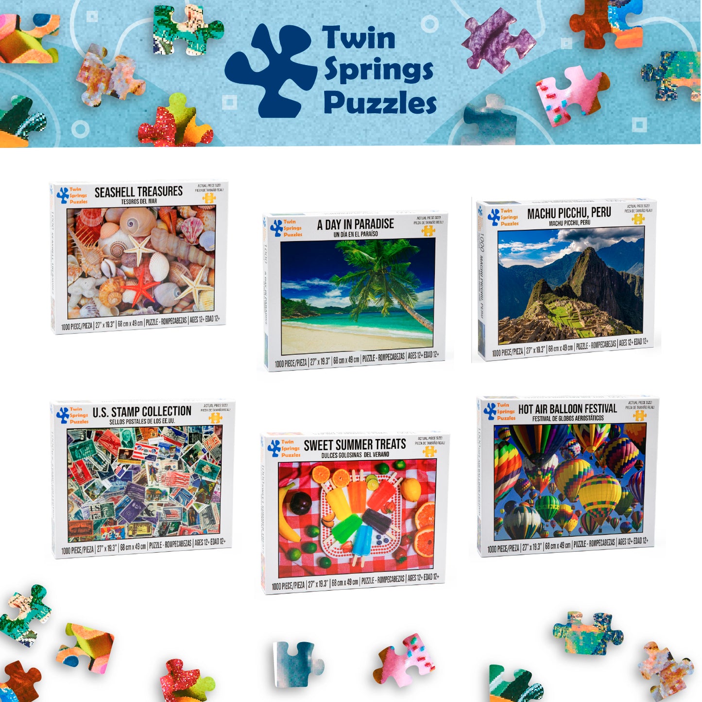 Grand Old Flag Twin Spring Goods 1000 Piece Jigsaw Puzzle 1,000 pcs