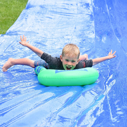 Giant Waterslide for Adults and Kids - Heavy Duty Large Slip Water Slide for Kids Backyard Outdoor Water Play Includes Inflatable Riders - 75'