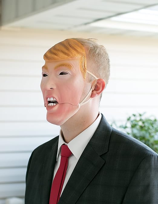 Donald Trump Mask - Mouth Moves When You Talk - Funny Mask
