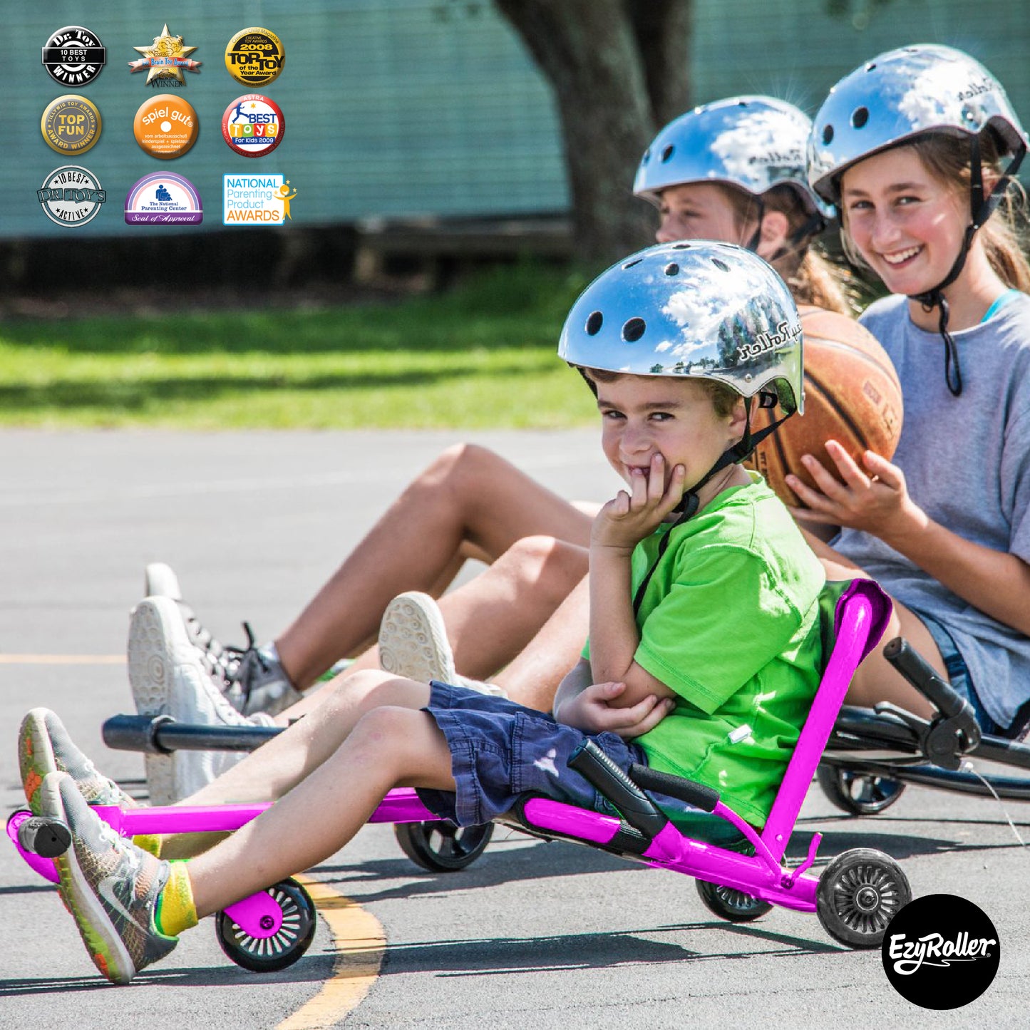 Classic Ride On Scooter for Kids Ages 4+ - Pink