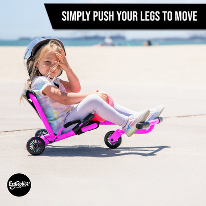 Mini - Ride On For Children Age 2 To 5 Years Old Twist on Classic Scooter - Kids Move using Right-Left Leg Movements To Push Foot bar - Fun Play & Exercise for Boys & Girls - Pink