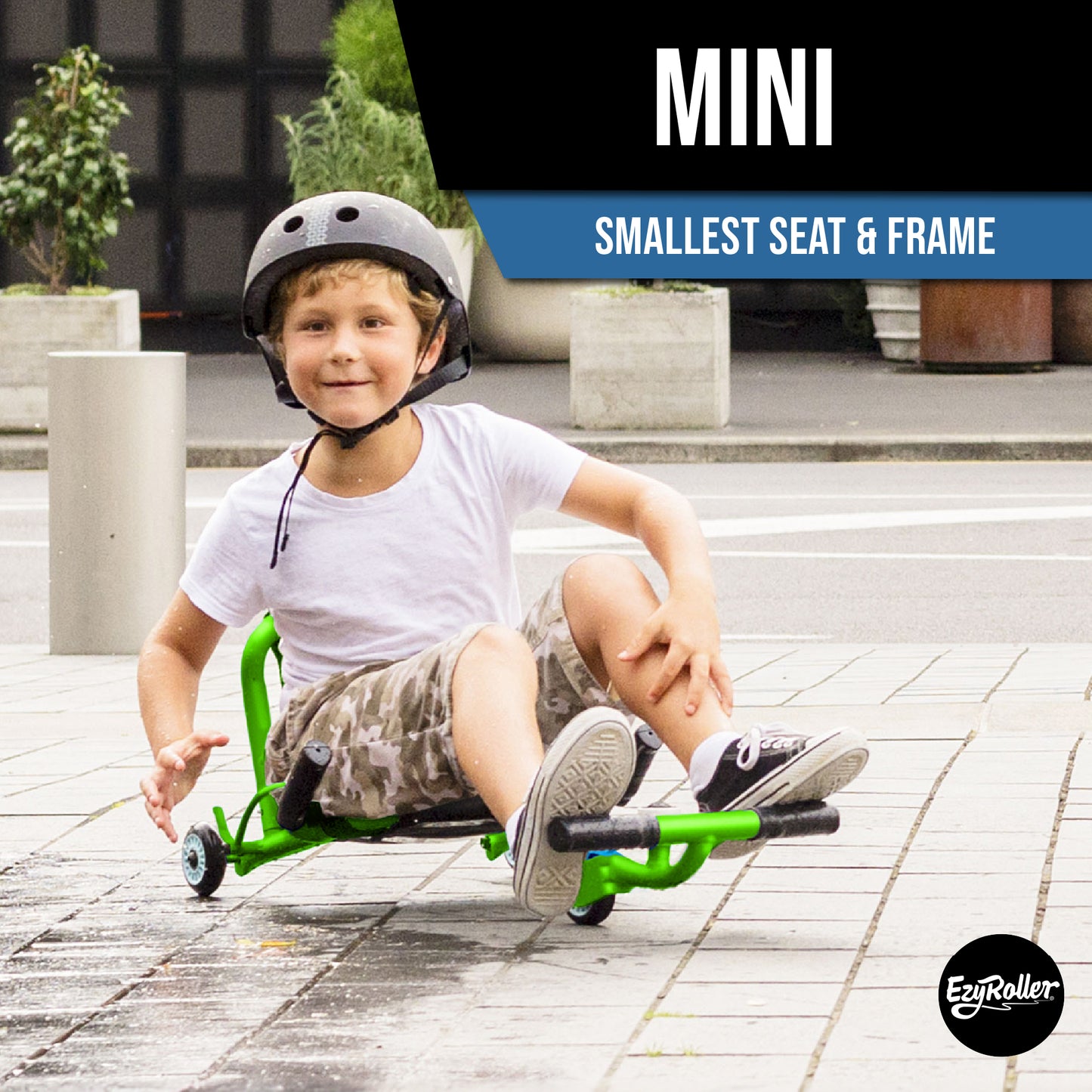 Mini - Green - Ride On For Children Age 2 To 5 Years Old Twist on Classic Scooter - Kids Move using Right-Left Leg Movements To Push Foot bar - Fun Play & Exercise for Boys & Girls