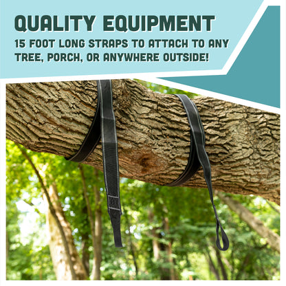 Squirrel Products Two Nylon Tree Swing Hanger Straps