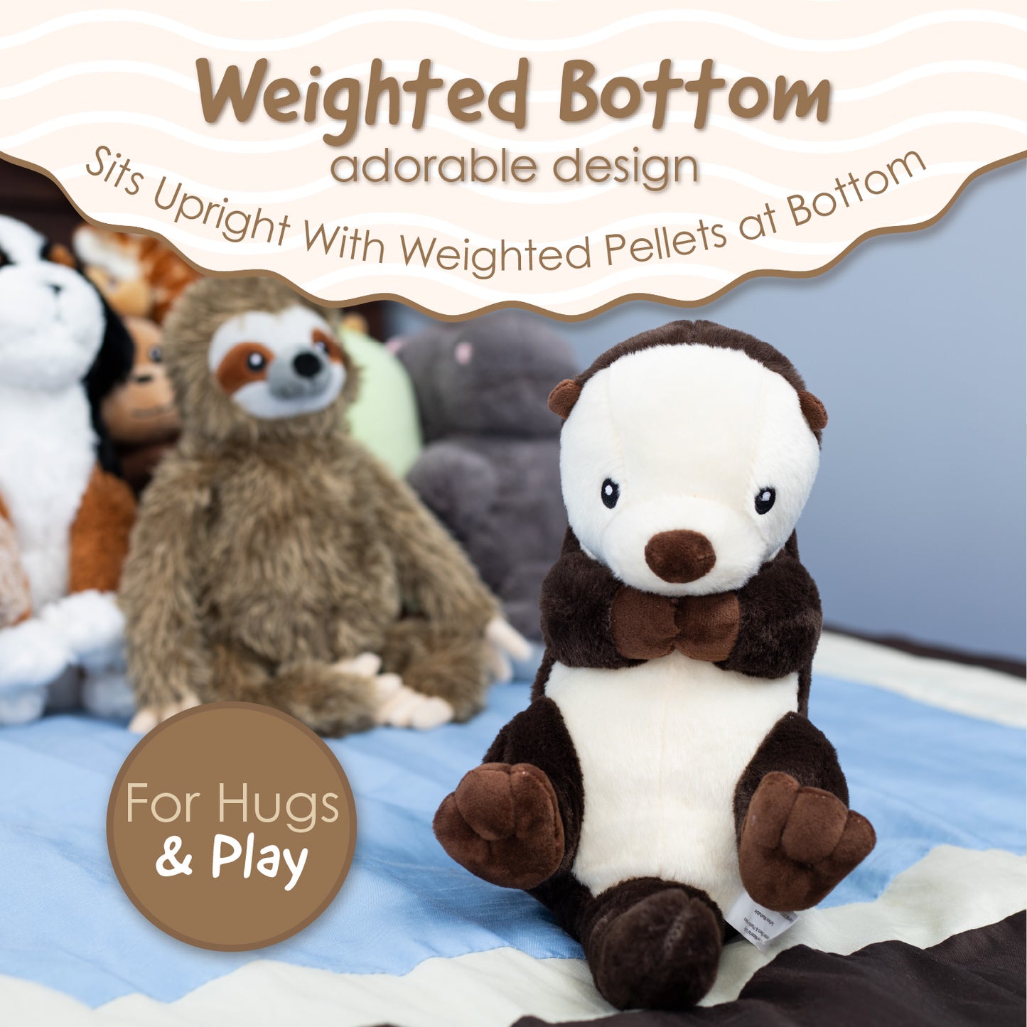 Cuddle Mates Otter Stuffed Animal Plush Toy - 14 Inch