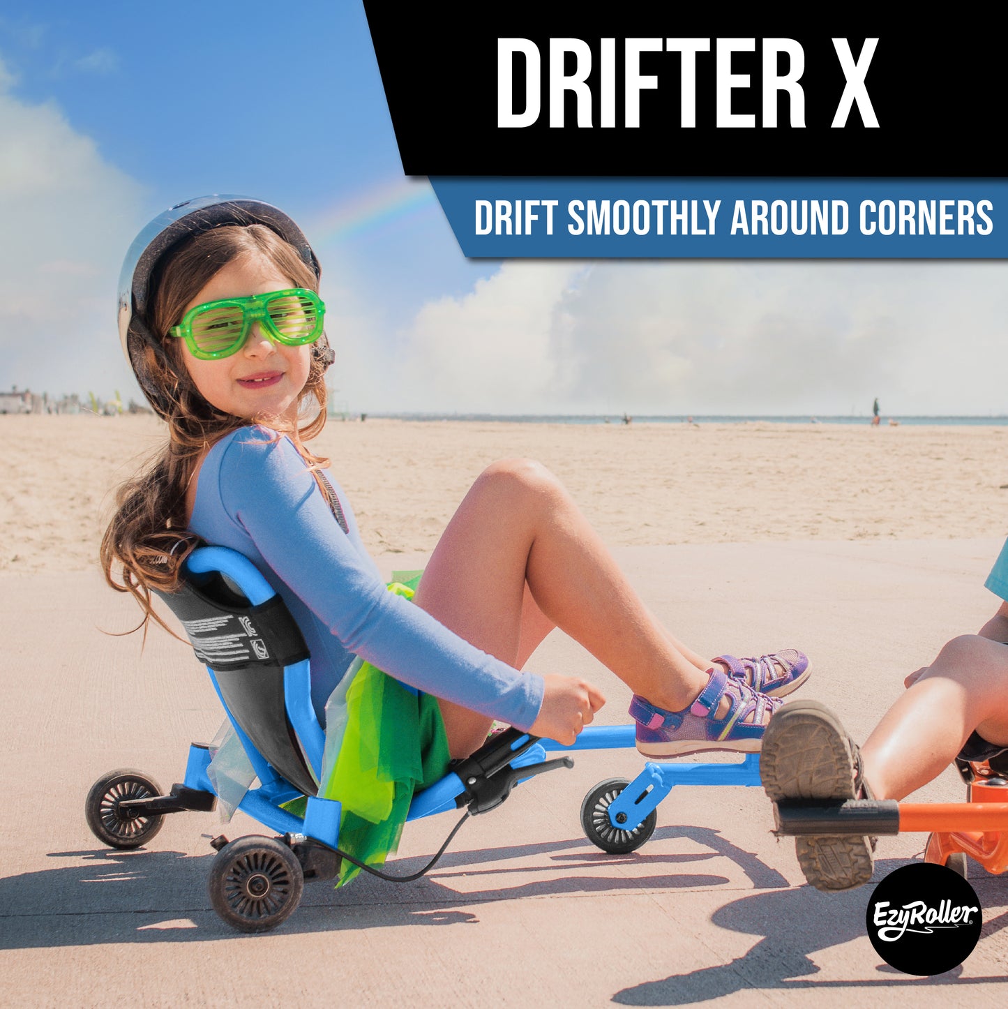 New Drifter-X Ride on Toy for Ages 6 and Older, Up to 150lbs. - Blue