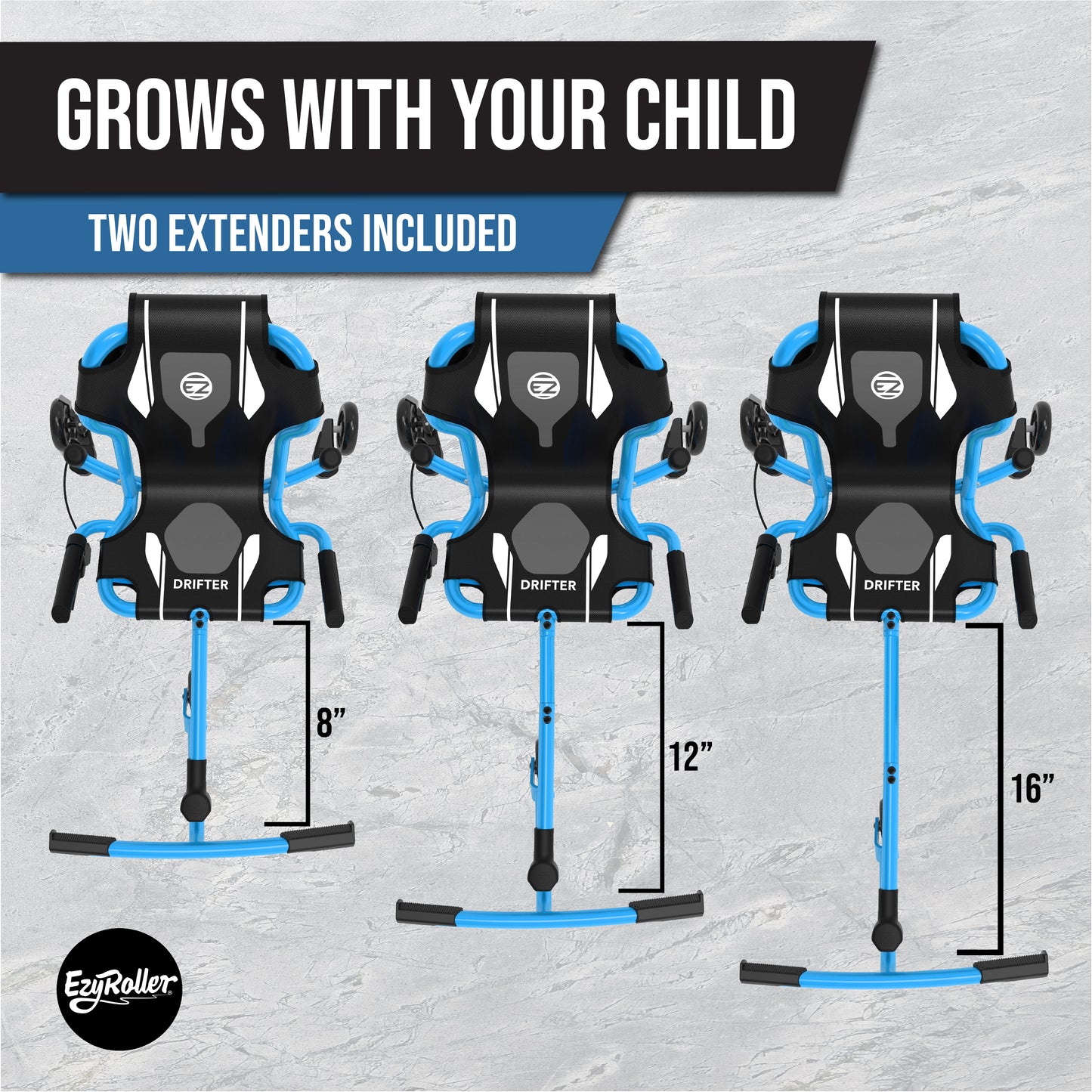 New Drifter-X Ride on Toy for Ages 6 and Older, Up to 150lbs. - Blue