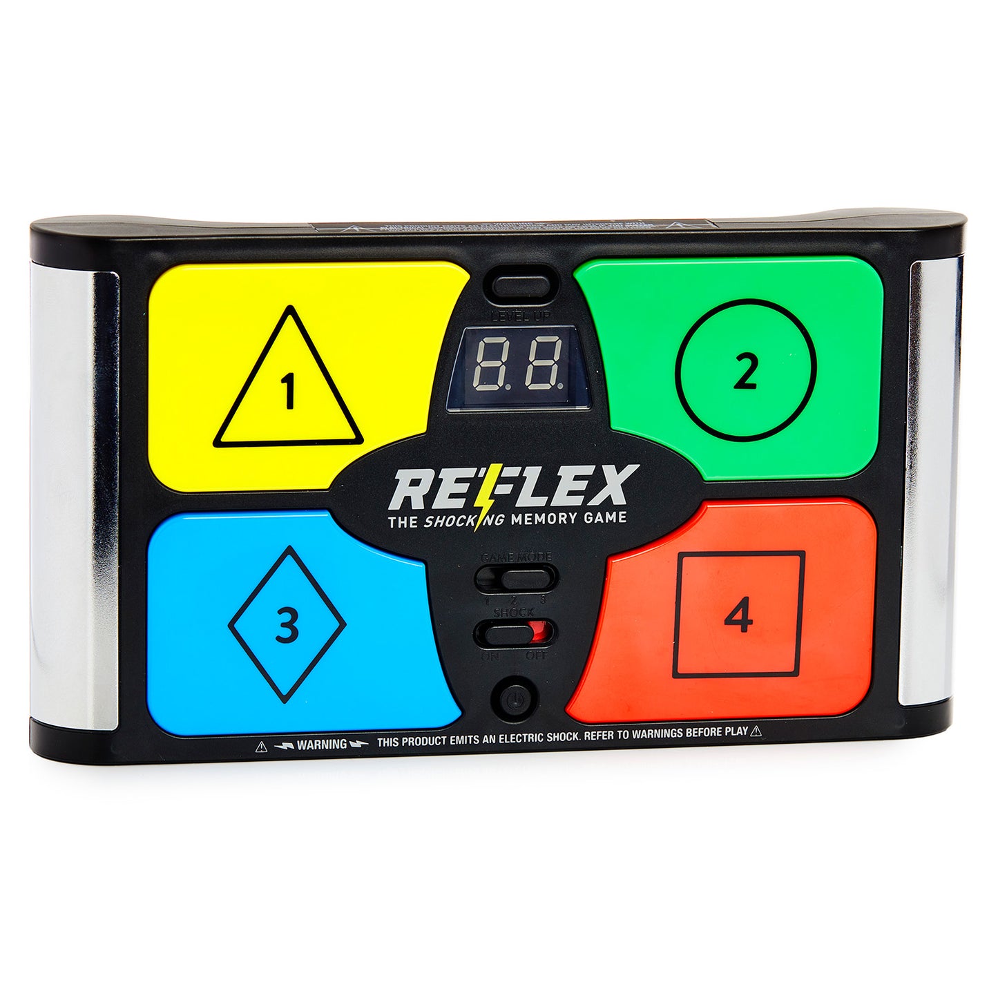 Reflex Shocking Memory Game - Electronic Memory Game for Kids and Adults with 3 Game Modes, 5 Levels, and Shock On/Off Switch