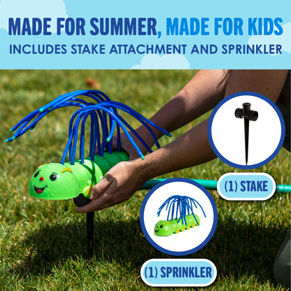 Crazy Caterpillar Soaker Sprinkler Water Toy