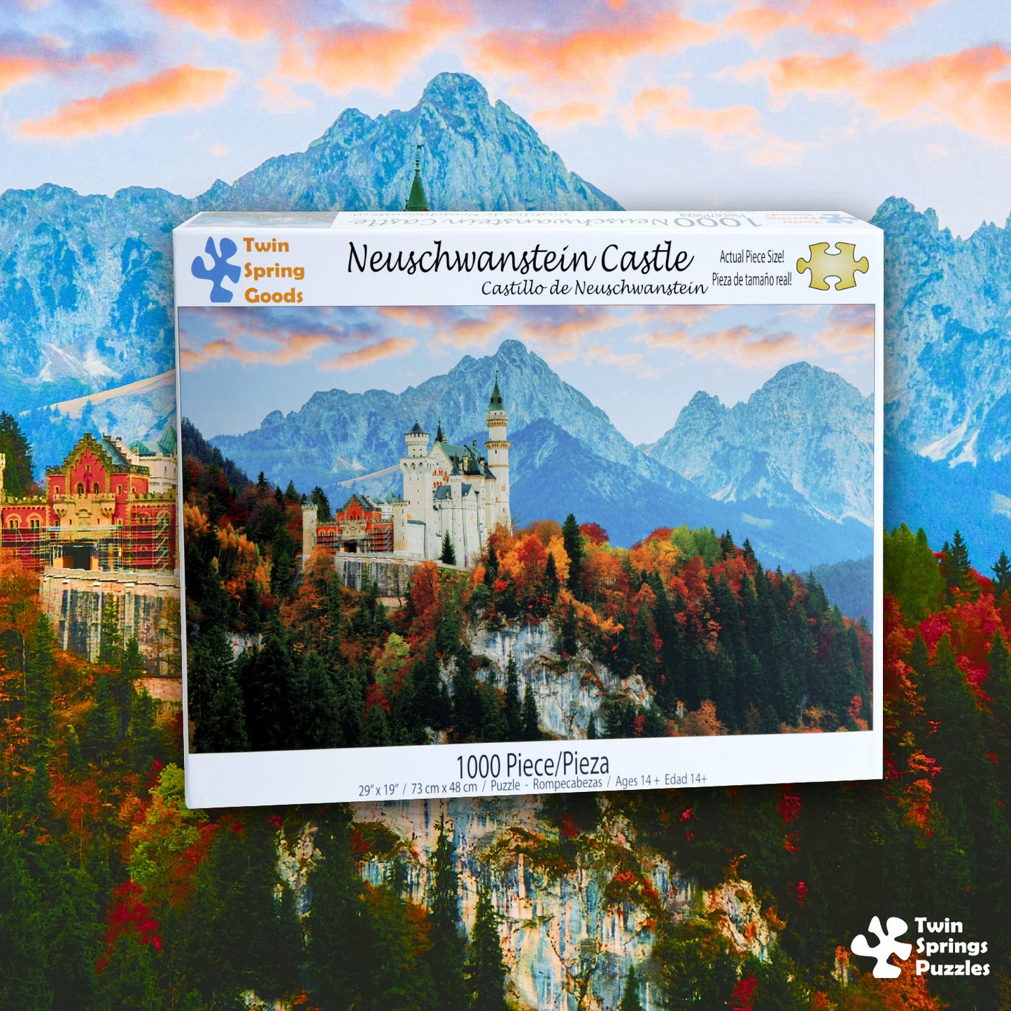 Neuschwanstein Castle Twin Spring Goods 1000 Piece Jigsaw Puzzle 1,000 pcs