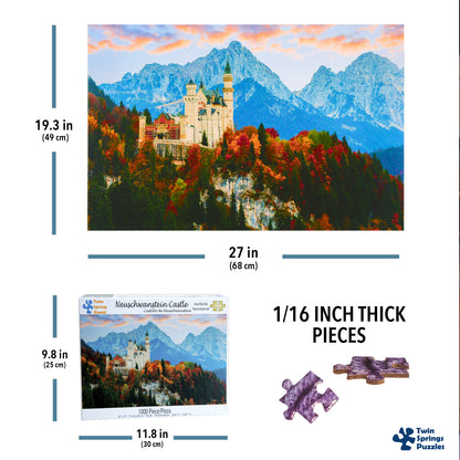 Neuschwanstein Castle Twin Spring Goods 1000 Piece Jigsaw Puzzle 1,000 pcs