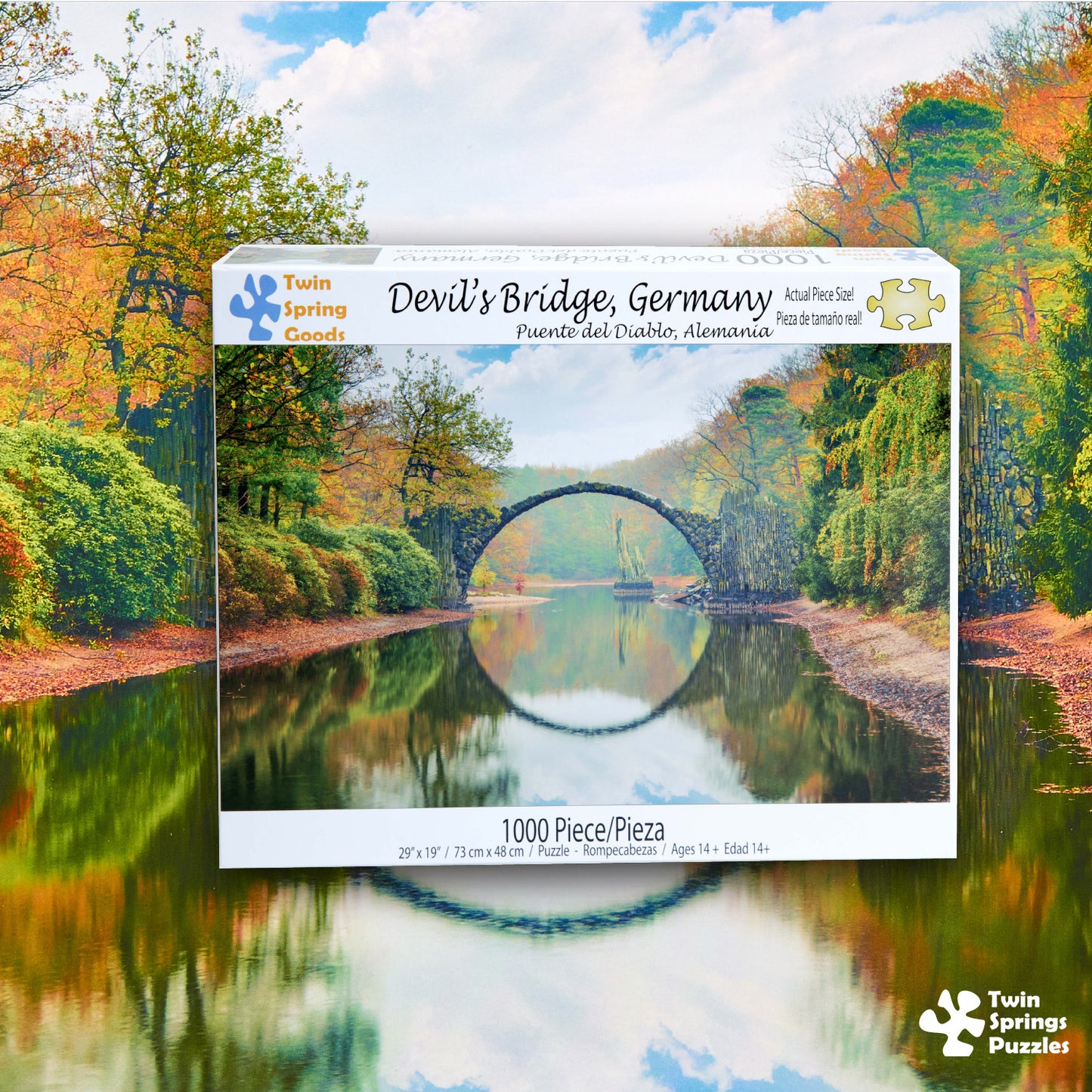 Devil's Bridge Germany Twin Spring Goods 1000 Piece Jigsaw Puzzle 1,000 pcs