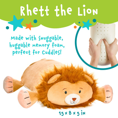 Rhett The Lion Memory Foam Pillow Plush,15” Stuffed Animal