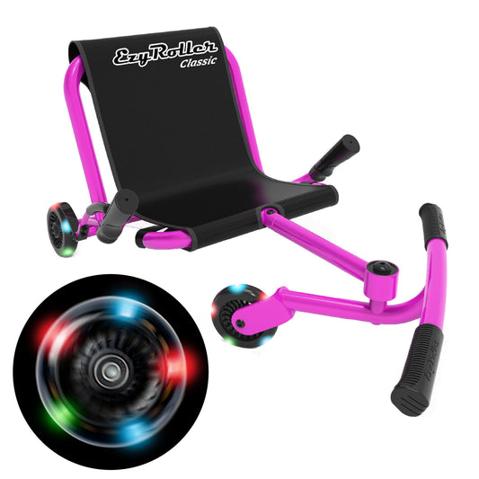 Classic Ride On Scooter with Light-up Wheels for Kids Ages 4+ - Pink LED Limited Edition