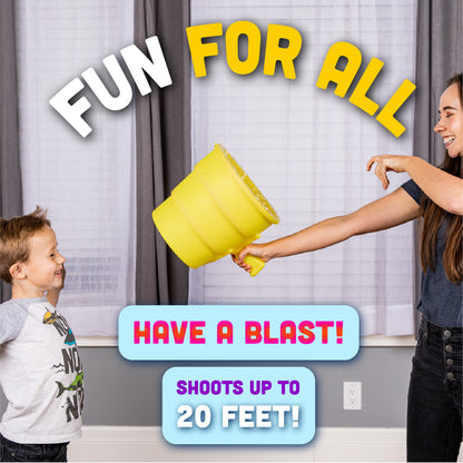 Airzooka Air Blaster- Blows 'Em Away - Air Toy for Adults and Children Ages 6 and Older - Black