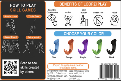 LoopZi™ The Original Skill Toy - Master the loop | Catch - Launch - Repeat with Style