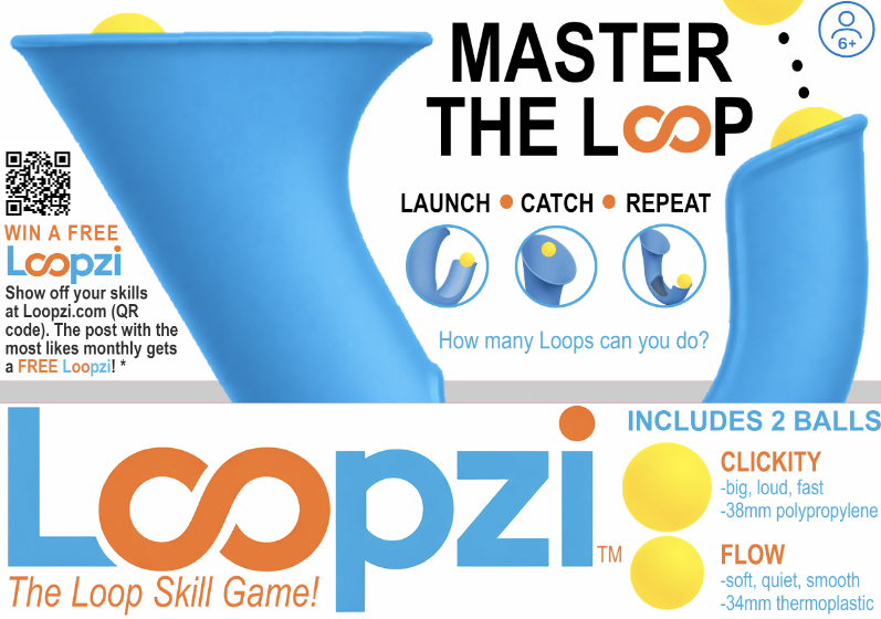 LoopZi™ The Original Skill Toy - Master the loop | Catch - Launch - Repeat with Style