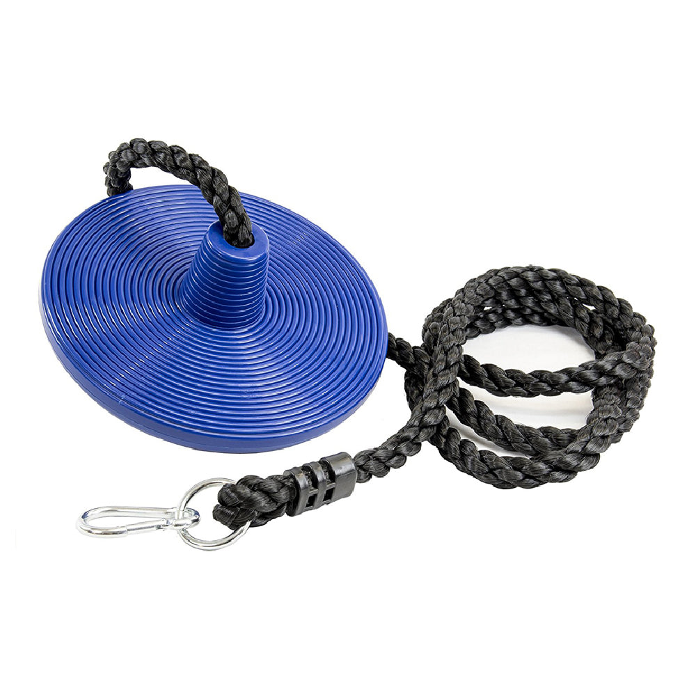 Heavy Duty Plastic Tree Swing - Disc Rope Swing with Leg Protectors - Additions & Replacements - Outdoor Play Equipment - Blue