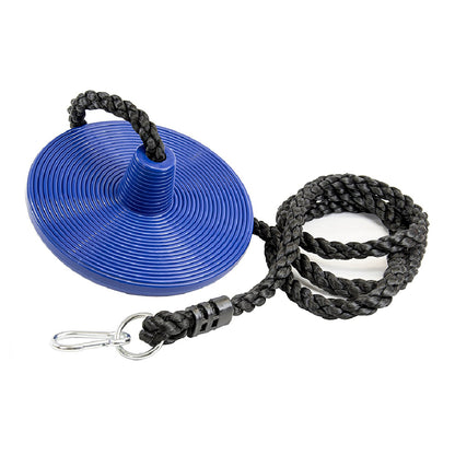 Heavy Duty Plastic Tree Swing - Disc Rope Swing with Leg Protectors - Additions & Replacements - Outdoor Play Equipment - Blue