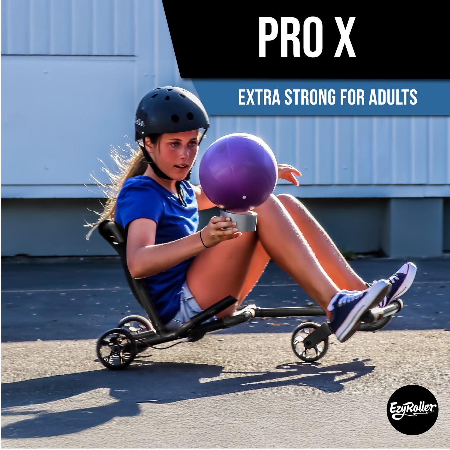 New Pro-X Ride On Toy for Kids and Adults - Black