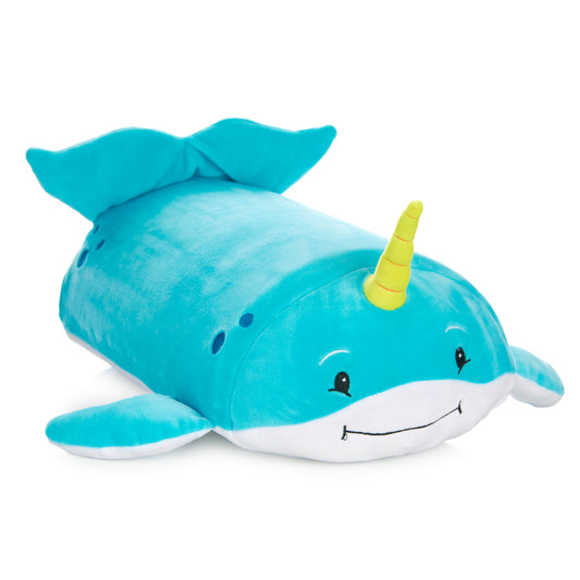 Ruthie The Narwhal Memory Foam Pillow Plush,15” Stuffed Animal