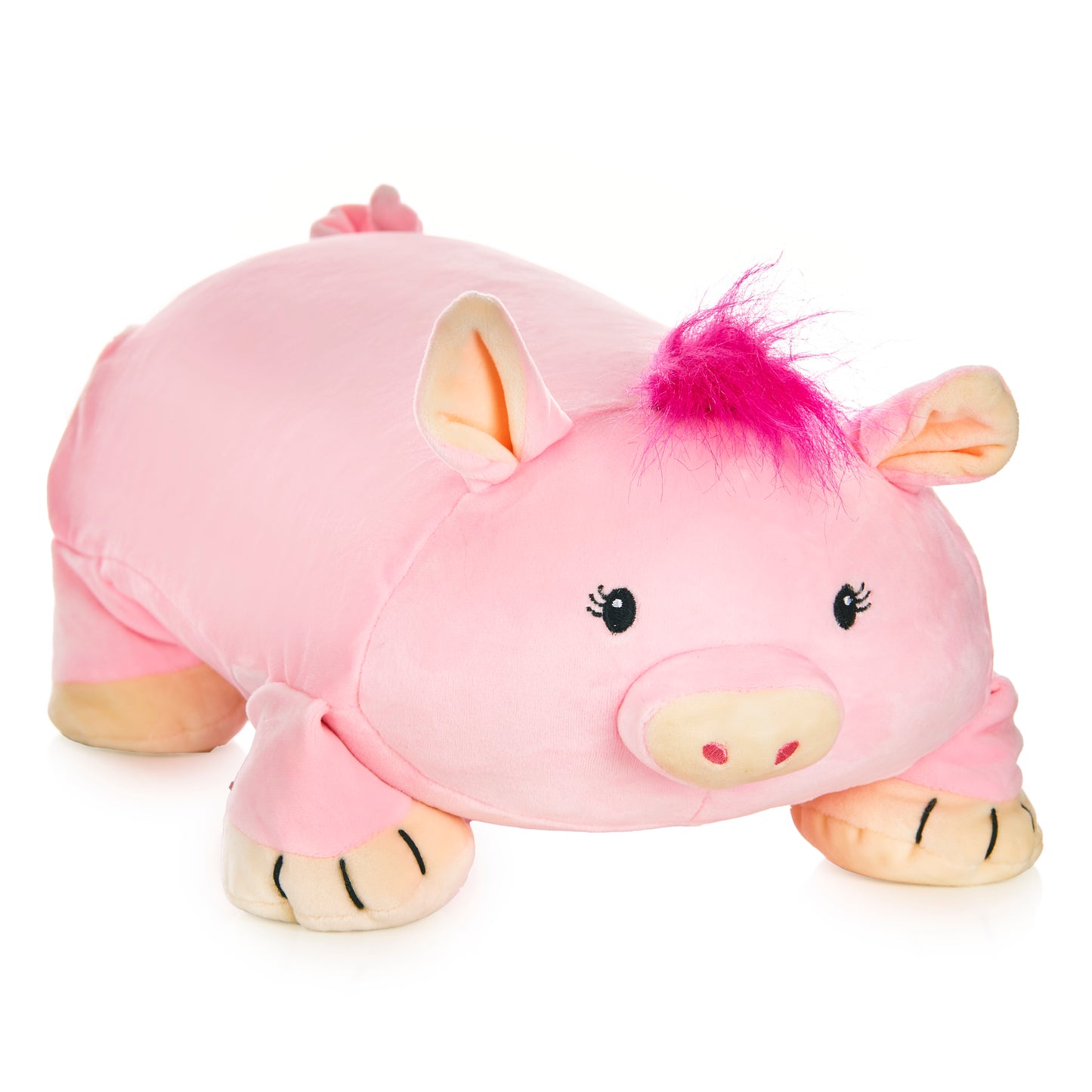 Piggles The Pig Memory Foam Pillow Plush,15” Stuffed Animal