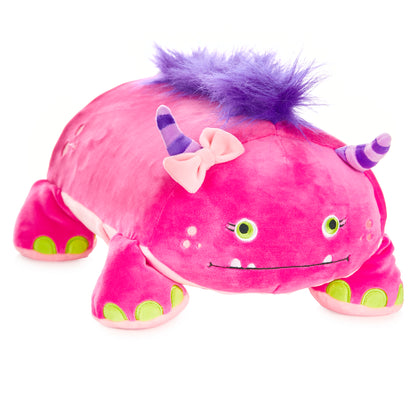 Katie The Pink Monster Memory Foam Pillow Plush, 15” Stuffed Animal