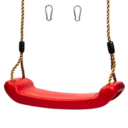 Squirrel Products Plastic Swing Seat with Rope - Red