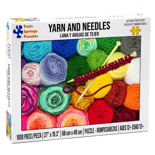 Yarn and Needles | Twin Springs Puzzles 1000 Piece Jigsaw Puzzle