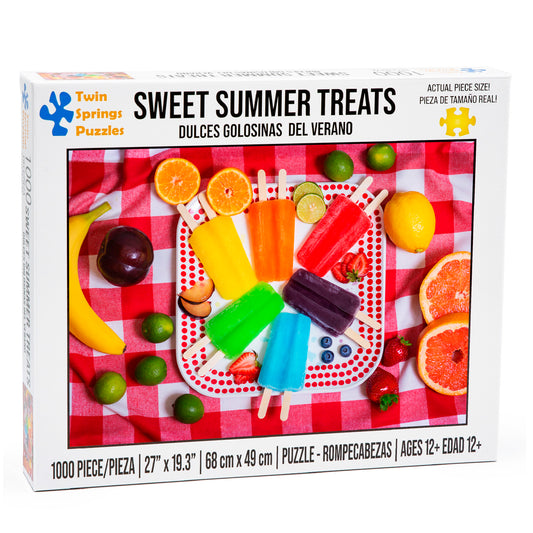 Sweet Summer Treats | Popsicles and Fruit Twin Springs Puzzles 1000 Piece Jigsaw Puzzle